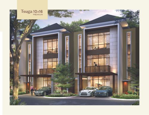 foto tampak rumah tipe Tsuga - PREMIUM perumahan MORIZEN
