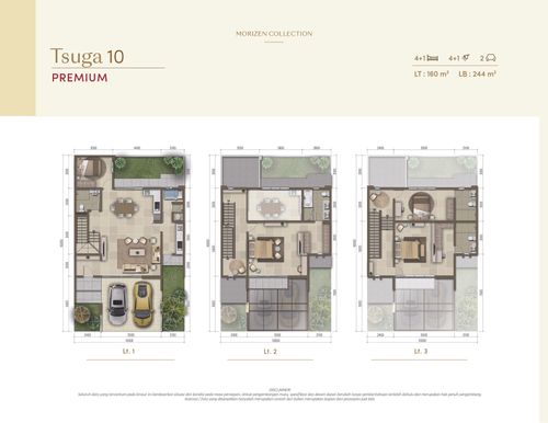 foto denah rumah tipe Tsuga - PREMIUM perumahan MORIZEN