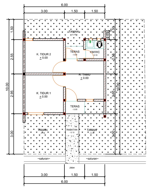 foto denah rumah tipe F05-12 perumahan Kepuren Residence 4