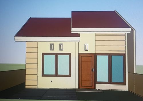 foto tampak rumah tipe 36 perumahan PERUMAHAN LENGKONG LAND