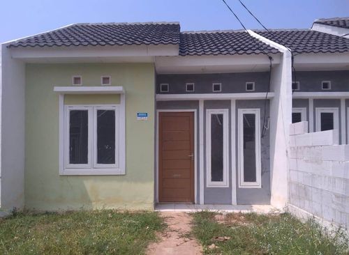 foto tampak rumah tipe BA4 - 01 perumahan Griya Cikarang/Griya Mutiara Asri
