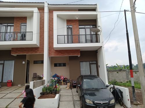 foto tampak rumah tipe 60 Tulip (653) perumahan The Green Padasuka