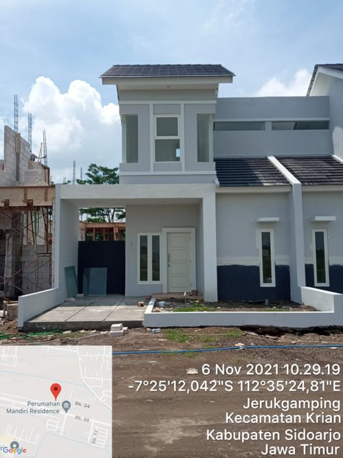 foto tampak rumah tipe IRIS perumahan Mandiri Residence