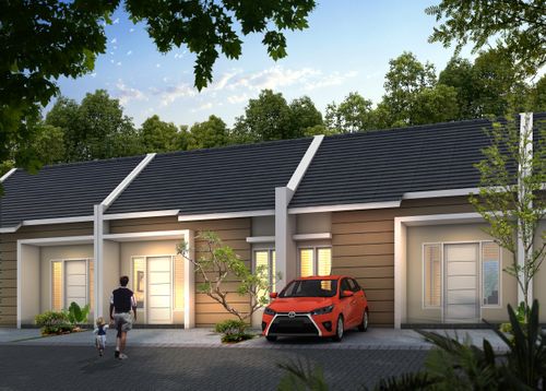 foto tampak rumah tipe Anggrek perumahan KHAYANGAN RESIDENCE