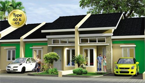 foto tampak rumah tipe 45 perumahan GRIYA HARAPAN BAJIMINASA 1