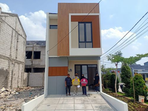 foto tampak rumah tipe 39 Compact (448) perumahan G-Land Ciwastra Park