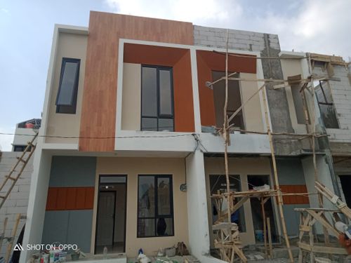foto tampak rumah tipe 39 Compact (409) perumahan G-Land Ciwastra Park