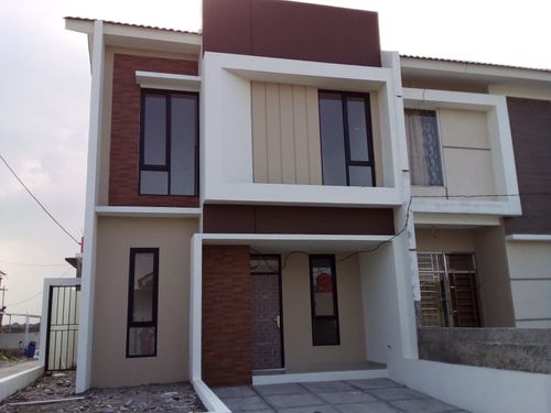 foto tampak rumah tipe 60 Tulip (605) perumahan G-Land Ciwastra Park