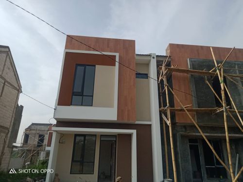 foto tampak rumah tipe 50 Compact (460) perumahan G-Land Ciwastra Park