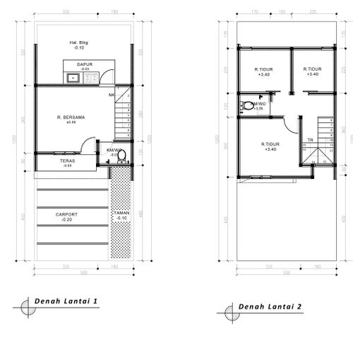 foto denah rumah tipe 50 Compact (460) perumahan G-Land Ciwastra Park