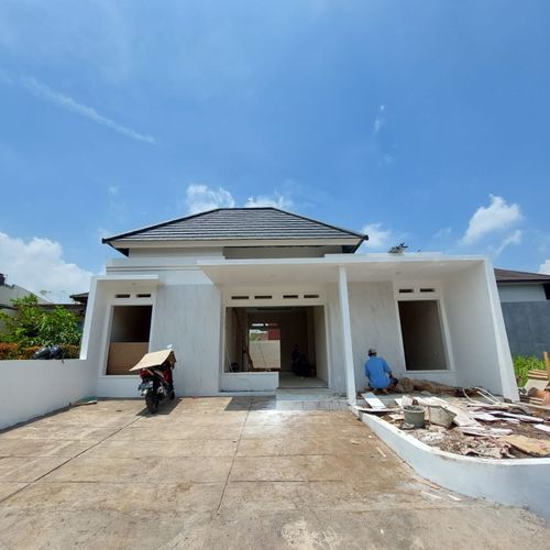 foto tampak rumah tipe 55/105 bougenvile I 12A perumahan LAPALMA RESIDENCE