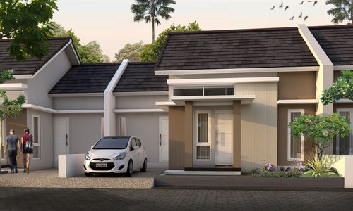 foto tampak rumah tipe 75 perumahan Fajar Kencana Asry