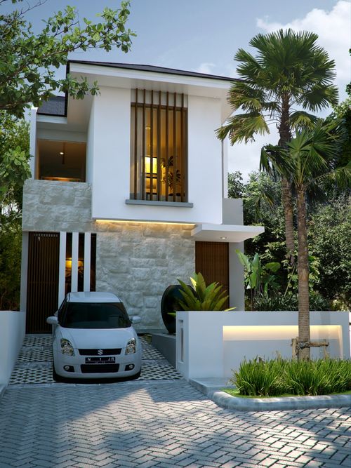 foto tampak rumah tipe CL 8.6 perumahan Dian Istana Oasia