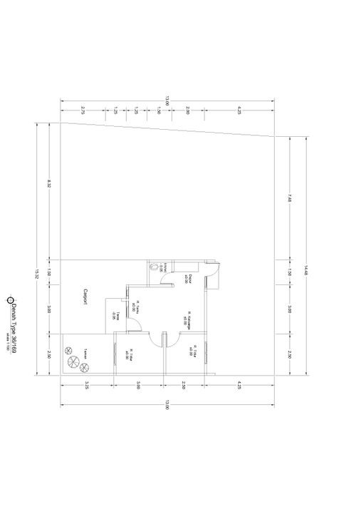 foto denah rumah tipe 36 perumahan PERUMAHAN SAPPHIRE TOWNHOUSE