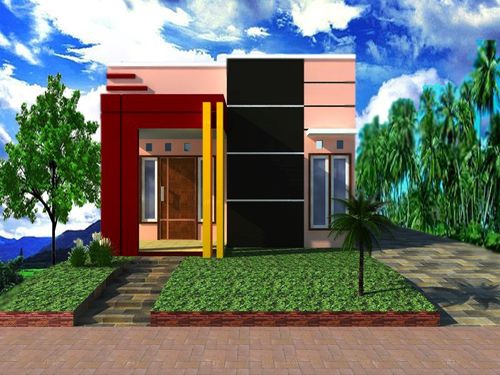foto tampak rumah tipe T perumahan MERPATI TETERUSAN VILLAGE