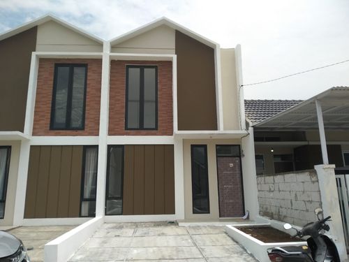 foto tampak rumah tipe 30 Mezzanine (311) perumahan Griya Pataruman Asri 3