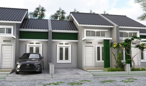 foto tampak rumah tipe BLOK B perumahan MUNA DARUSSALAM