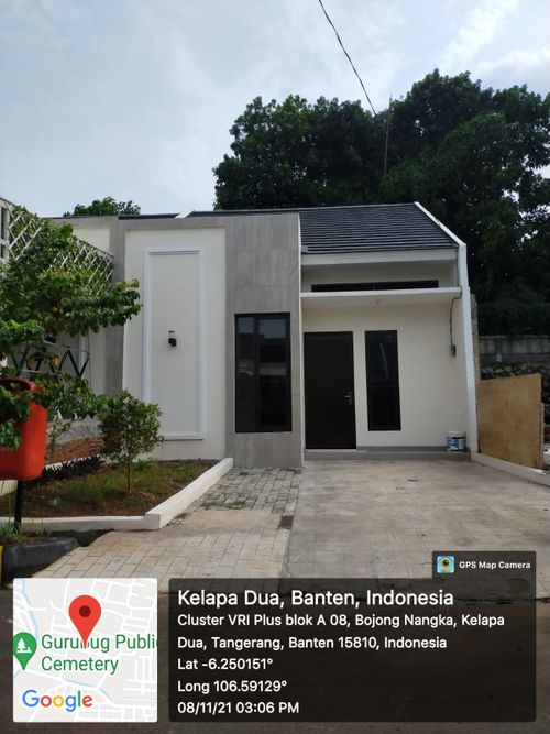 foto tampak rumah tipe ZHAKIRIN perumahan VRI Plus (Vila RIzki Ilhami Plus)