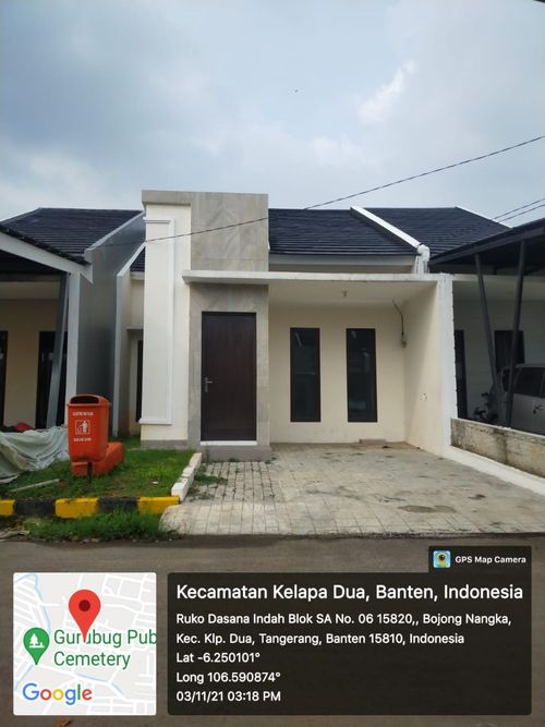 foto tampak rumah tipe THAYIBIN perumahan VRI Plus (Vila RIzki Ilhami Plus)