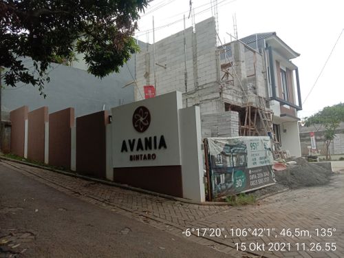 foto gerbang perumahan AVANIA BINTARO