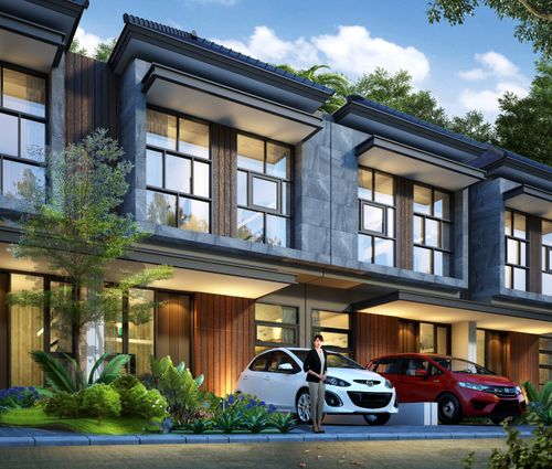 foto tampak rumah tipe HERMES perumahan GOLDEN PARK 3