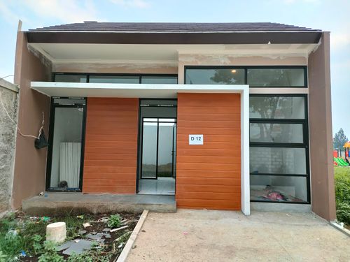 foto tampak rumah tipe 35 perumahan Perumahan Senopati Banjaran