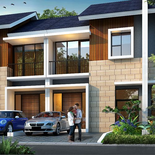 foto tampak rumah tipe DREAMLAND perumahan VILA DAGO PAMULANG - 2