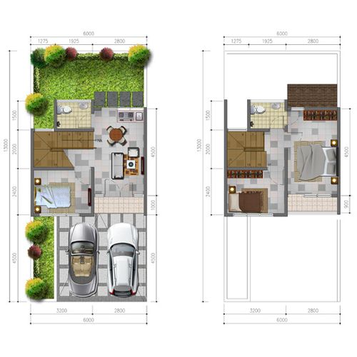 foto denah rumah tipe DREAMLAND perumahan VILA DAGO PAMULANG - 2