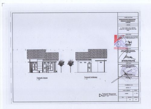 foto denah rumah tipe 36 perumahan PERMATA RESIDENCE 2
