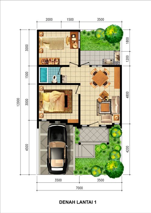 foto denah rumah tipe VALERIE perumahan Telaga Bening Residence
