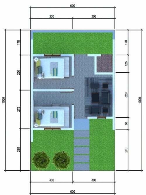foto denah rumah tipe 67 perumahan Griya Bhina karya 9