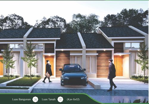 foto tampak rumah tipe 36 perumahan OMA INDAH KAPUK
