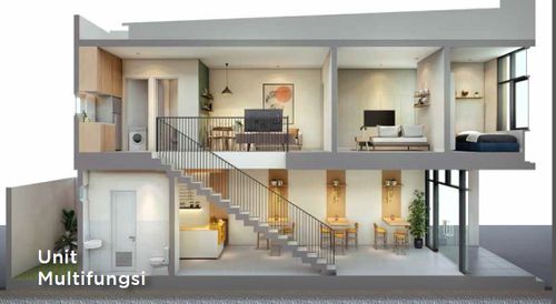 foto tampak rumah tipe Ruko Akasia Business loft perumahan cluster akasia