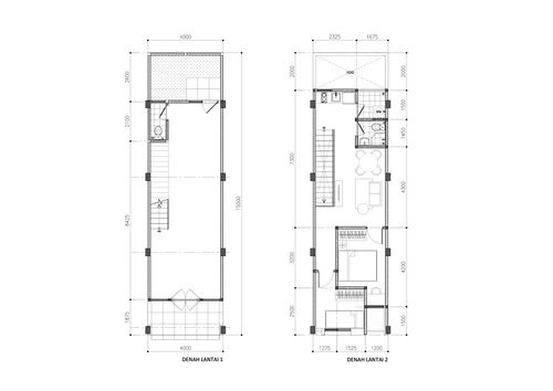 foto denah rumah tipe Ruko Akasia Business loft perumahan cluster akasia