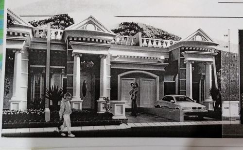 foto tampak rumah tipe ONYX perumahan KOMPLEKS SETIA BUDI FLAMBOYAN