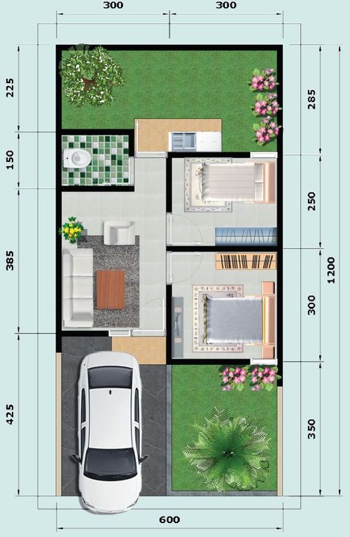 foto denah rumah tipe Ekaliptus perumahan Kotabaru Residence 3