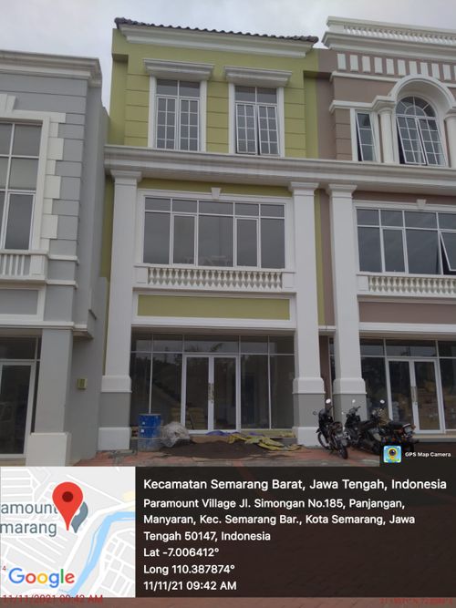 foto tampak rumah tipe RUKO PARAMOUNT SQUARE perumahan PARAMOUNT VILLAGE SEMARANG