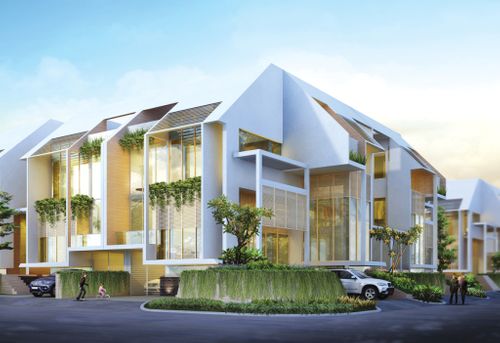 foto tampak rumah tipe KAFAYA HOOK perumahan CLUSTER ASERA KHI
