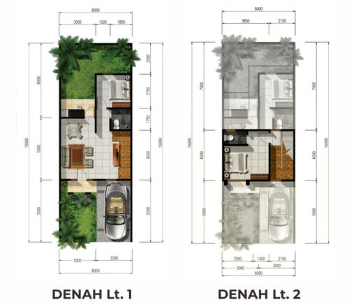 foto denah rumah tipe GRR 67/90 perumahan Bumi Rakata Asri