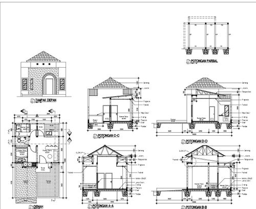 foto denah rumah tipe CLUSTER CORDELIA perumahan KOTA BARU KEANDRA TAHAP 2