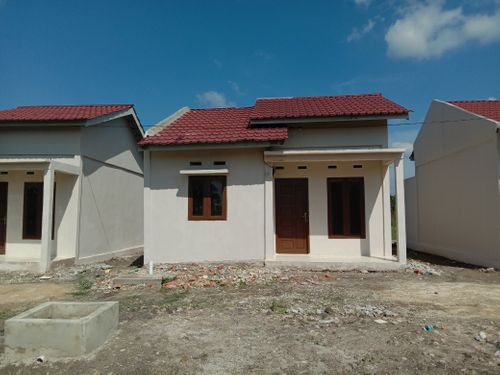 foto tampak rumah tipe 36 perumahan GRAHA MUTIARA KAMPAR II