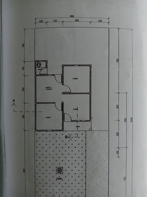 foto denah rumah tipe 36 perumahan GRAHA MUTIARA KAMPAR II