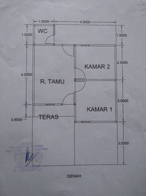 foto denah rumah tipe 32 perumahan GRIYA WINAYA ASRI
