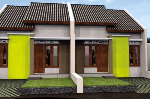 foto tampak rumah tipe 30/60 perumahan Panorama Ujung Negara