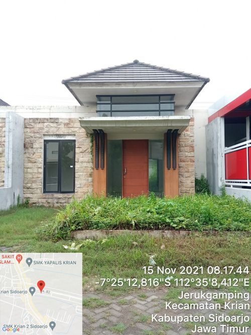 foto tampak rumah tipe ASTERIUM perumahan Mandiri Residence
