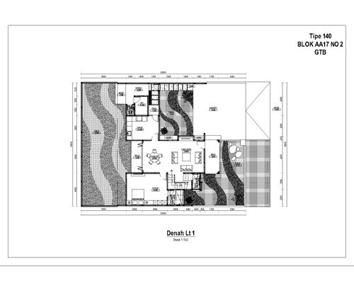 foto denah rumah tipe AZALEA perumahan BSB city Graha Taman Bunga 1