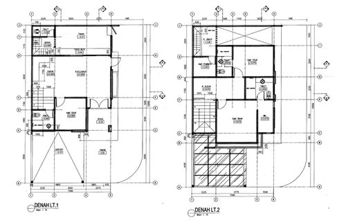 foto denah rumah tipe 7X15 SUDUT perumahan KEBAYORAN INFINITY BINTARO JAYA