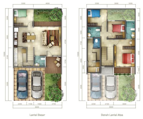 foto denah rumah tipe 8x15 perumahan KEBAYORAN INFINITY BINTARO JAYA