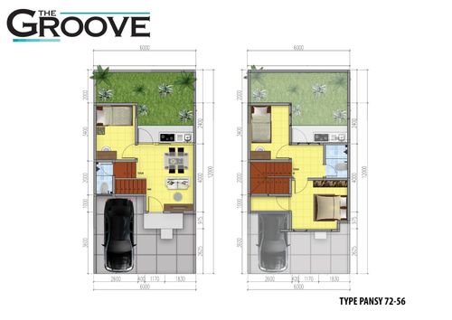 foto denah rumah tipe PANSY perumahan SERPONG JAYA THE GROOVE