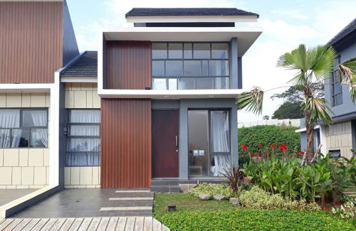 foto tampak rumah tipe ORYZA perumahan GOLDEN PARK 3